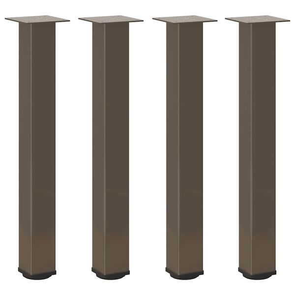 vidaXL Console Table Legs 4 pcs Natural Steel 72-74 cm Steel