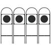 vidaXL Dressage Markers 4 pcs Steel
