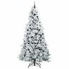 vidaXL Artificial Hinged Christmas Tree Green 240 cm PE and PVC