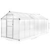 vidaXL Greenhouse Aluminium 421x190x195 cm 15.6 m&sup3;