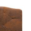 vidaXL Bed Frame without Mattress Brown Faux Suede Leather 135x190 cm Double