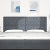 vidaXL Headboard with Headboard Dark Grey 200 cm Faux Leather