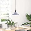 vidaXL Pendant Lamp Height Adjustable E27 Gloss Grey &Oslash; 31 cm Metal
