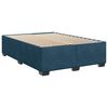 vidaXL Box Spring Bed with Mattress Dark Blue 140x200 cm Velvet