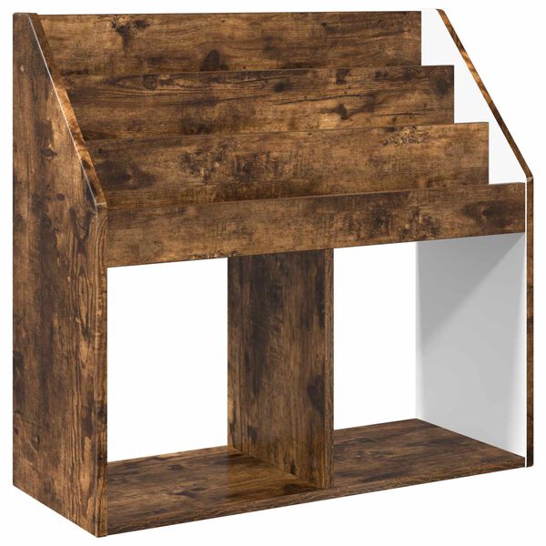 vidaXL Kids Bookshelf Smoked Oak 72.5 x 29.5 x 69 cm Engineered Wood