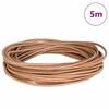 vidaXL Leather Cord Brown &Oslash;3 mm x 5 m Leather