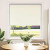 vidaXL Roller Blind Blackout Off White 110x150 cm Fabric Width 105.7 cm Polyester