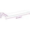 vidaXL Floating Wall Shelves 2 pcs High Gloss White 90x23.5x3.8 cm MDF