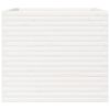 vidaXL Garden Planter White 80x80x68.5 cm Solid Wood Pine