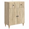 vidaXL Sideboard Sonoma Oak 66 x 34.5 x 90 cm Engineered Wood
