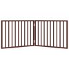 vidaXL Dog Gate Foldable 2 Panels Brown 160 cm Poplar Wood