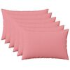vidaXL Cushion with Pillow HEERLEN 6 pcs Pink Fabric