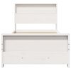 vidaXL Bed Frame with Headboard White 90 x 190 cm Engineered Wood