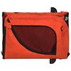 vidaXL Pet Bike Trailer Orange and Black Oxford Fabric and Iron