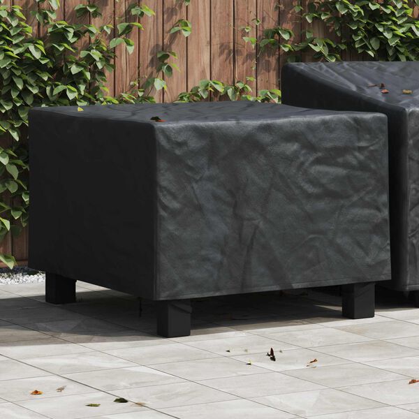 vidaXL Furniture Cover Plain Black 99 x 99 x 60 cm 420D Oxford Fabric