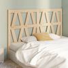 vidaXL Bed Headboard 126x4x100 cm Solid Wood Pine