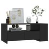 vidaXL Coffee Table Black 102x55x42 cm Engineered Wood