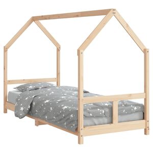 vidaXL Kids Bed Frame 80x200 cm Solid Wood Pine