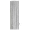 vidaXL Bookcase Grey Sonoma 31x24x77 cm Engineered Wood