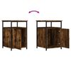 vidaXL Bedside Cabinets 2 pcs Smoked Oak 40x42x60 cm Engineered Wood
