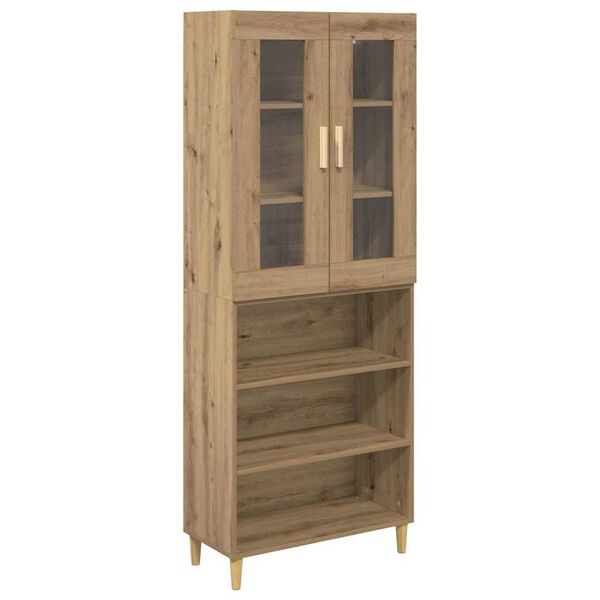 vidaXL Highboard Artisan Oak 69.5 x 34 x 180 cm