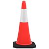 vidaXL Reflective Traffic Cones with Heavy Bases 4 pcs 75 cm