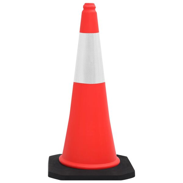 vidaXL Reflective Traffic Cones with Heavy Bases 4 pcs 75 cm