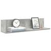 vidaXL Wall Shelves 2 pcs Concrete Grey 75x16.5x16.5 cm Engineered Wood