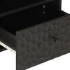 vidaXL Bedside Cabinet Black 40x33x46 cm Solid Wood Mango
