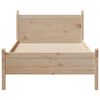 vidaXL Bed Frame without Mattress 90x190 cm Single Solid Wood Pine