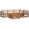 vidaXL Outdoor Sofa Set 5 pcs Natural Solid Acacia Wood