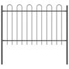 vidaXL Garden Fence Grey 1.7 x 0.8 m Powder-coated Steel