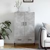 vidaXL Highboard Concrete Grey 69.5x31x115 cm Engineered Wood