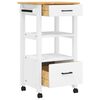 vidaXL Kitchen Trolley MONZA 48x40x88.5 cm Solid Wood Pine