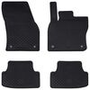 vidaXL Car Mat 4 pcs Black suitable for Seat ATECA 2016- Rubber