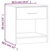 vidaXL Bedside Cabinets 2 pcs with Drawer High Gloss White