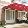 vidaXL Retractable Awning Manual Red 600 x 350 cm Polyester and Steel