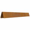 vidaXL Lawn Edging Rusty 450 x 0.05 x 25 cm Weathering Steel