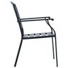 vidaXL Stackable Garden Chair Set 5 pcs Anthracite Powder-coated Steel