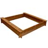 vidaXL Sandpit Wood Square