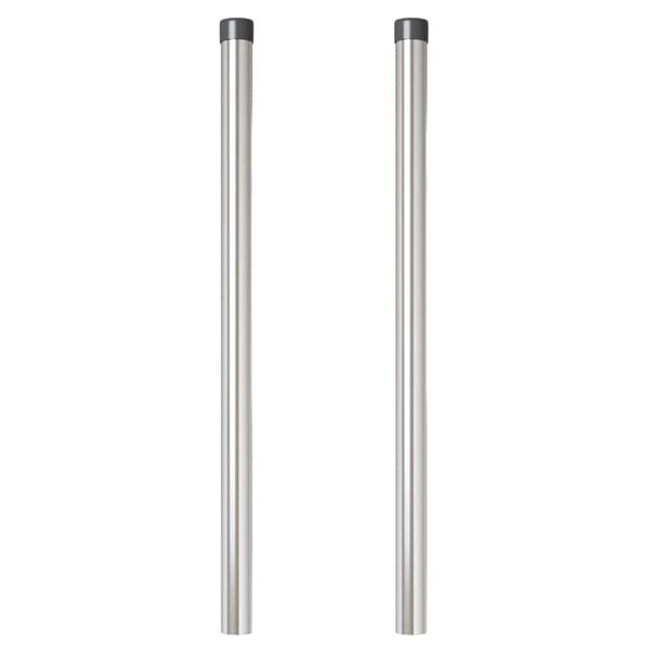 vidaXL Fence Post 2 pcs Silver 90 cm Powder-coated steel