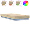 vidaXL Bed Frame without Mattress with LED Lights Sonoma Oak 100x200cm