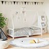 vidaXL Kids Bed Frame White 80x160 cm Solid Wood Pine