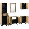 vidaXL Bathroom Furniture Set with Drawer 5 pcs Brown Engineered Wood