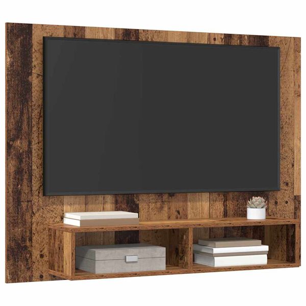 vidaXL TV Cabinet Set Old Wood 120 x 23.5 x 90 cm Engineered Wood