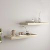 vidaXL Floating Wall Shelves 2 pcs Oak 60x23.5x3.8 cm MDF