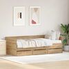 vidaXL Daybed with Headboard Artisan Oak 90 x 200 cm Engineered Wood