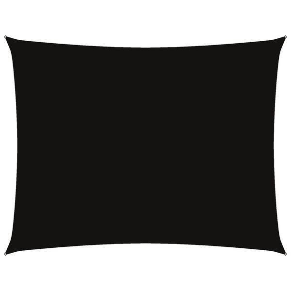 vidaXL Sunshade Sail Oxford Fabric Rectangular 6x8 m Black