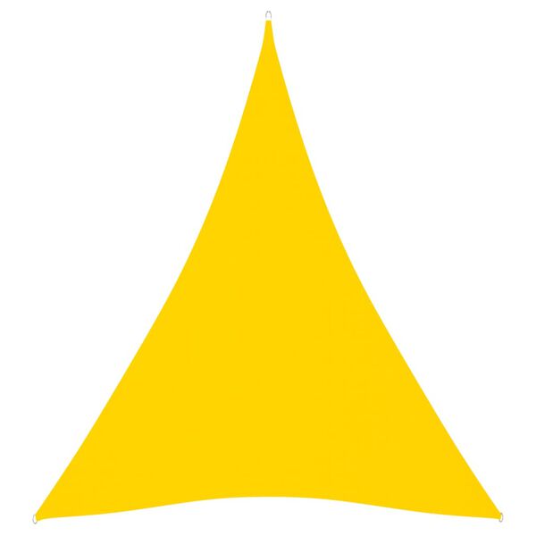 vidaXL Sunshade Sail Oxford Fabric Triangular 4x5x5 m Yellow