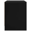 vidaXL Bedside Cabinet Black 45x34x44.5 cm Engineered Wood